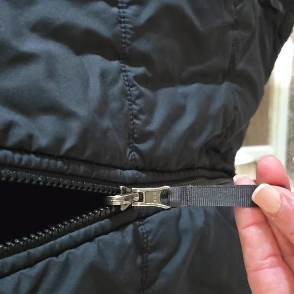 The North Face Reversible Charcoal Puffer Coat Boys L 14/16 - Picture 3 of 8